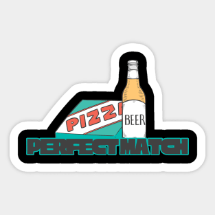 Pizza & beer, the perfect combination Sticker